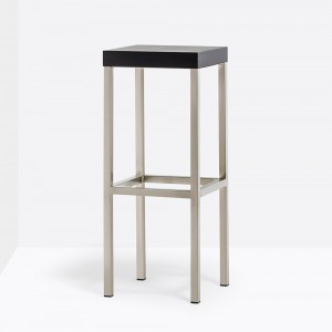 Taburete Cube Madera de Pedrali. Taburetes de diseño. Taburetes de salón.