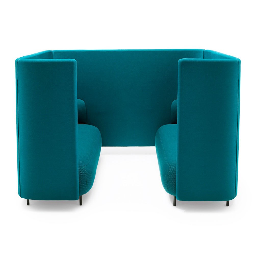 Cabina de oficina acústica Buddyhub de Pedrali. Muebles de diseño moderno.