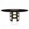 Mesa Imperial Ring de Bontempi. Mesa con sobre giratorio de diseño italiano.