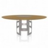 Mesa Imperial Ring de Bontempi. Mesa con sobre giratorio de diseño italiano.