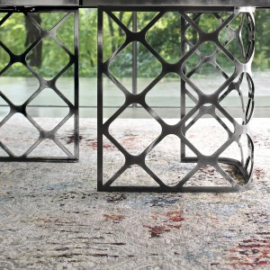 Mesa Majesty Elíptica Fija de Bontempi. Mesas de comedor de diseño italiano.