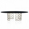 Mesa Majesty Elíptica Fija de Bontempi. Mesas de comedor de diseño italiano.