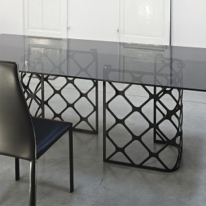 Mesa Majesty Rectangular de Bontempi. Mesas de comedor de diseño italiano.