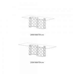 Mesa Majesty Rectangular de Bontempi. Mesas de comedor de diseño italiano.