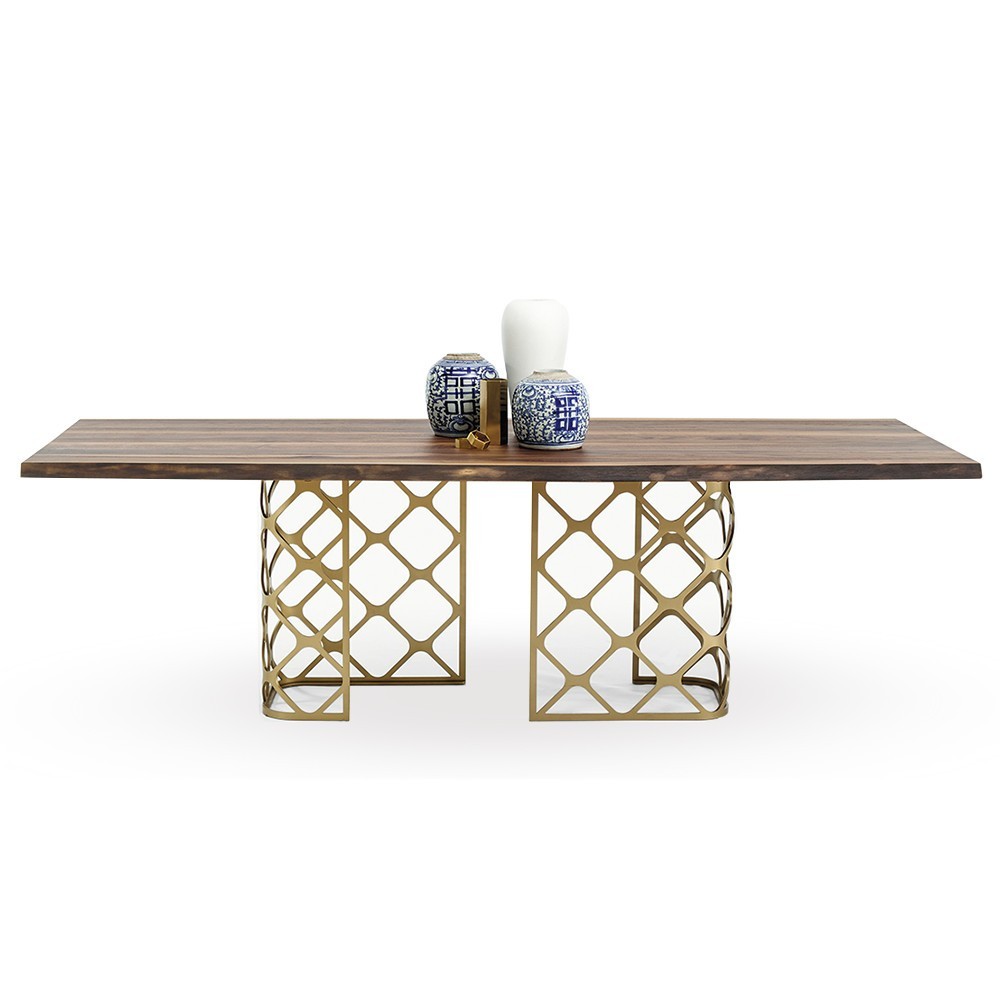 Mesa Majesty Rectangular de Bontempi. Mesas de comedor de diseño italiano.