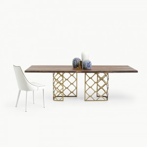 Mesa Majesty Rectangular de Bontempi. Mesas de comedor de diseño italiano.