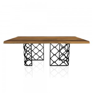 Mesa Majesty Rectangular de Bontempi. Mesas de comedor de diseño italiano.