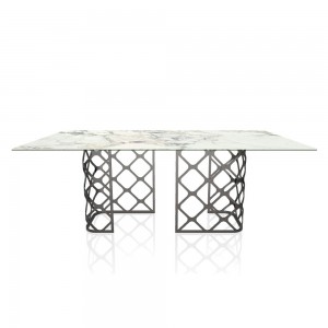 Mesa Majesty Rectangular de Bontempi. Mesas de comedor de diseño italiano.