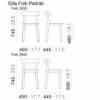 Silla Folk de Pedrali. Sillas de diseño italiano. Sillas de madera modernas.