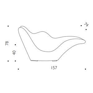 Chaise-longue Tokyo-Pop de Driade. Muebles de diseño para interior o exterior.