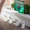 Taburete Vertex con Doble Pared e Iluminación Led Interior | Vondom
