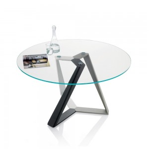 Mesa Millennium Redonda de Bontempi. Mesas de comedor modernas de diseño.