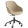 Silla AAC 155 de aluminio y polipropileno tapizada de Hay ideal para las oficinas.