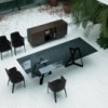 Mesa Millennium XXL de Bontempi. Mesas de comedor. Muebles modernos italianos.