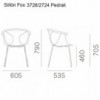 Sillón Fox 3728/3724 Pedrali