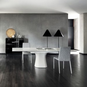 Mesa Podium Rectangular Mármol de Bontempi. Muebles modernos de diseño italiano.