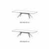 Mesa Sander Rectangular de Bontempi. Mesas de comedor. Muebles modernos italianos.