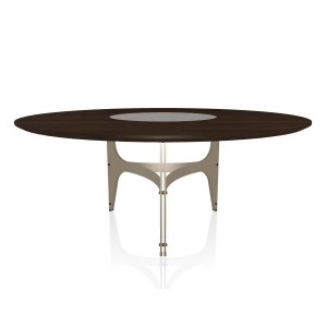 Mesa Universe Ring de Bontempi. Mesa con sobre giratorio de diseño italiano.