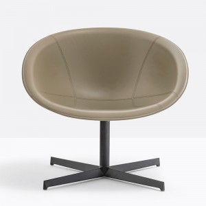 Butaca Gliss 361 de Pedrali. Butacas de diseño. Butacas de cuero natural.