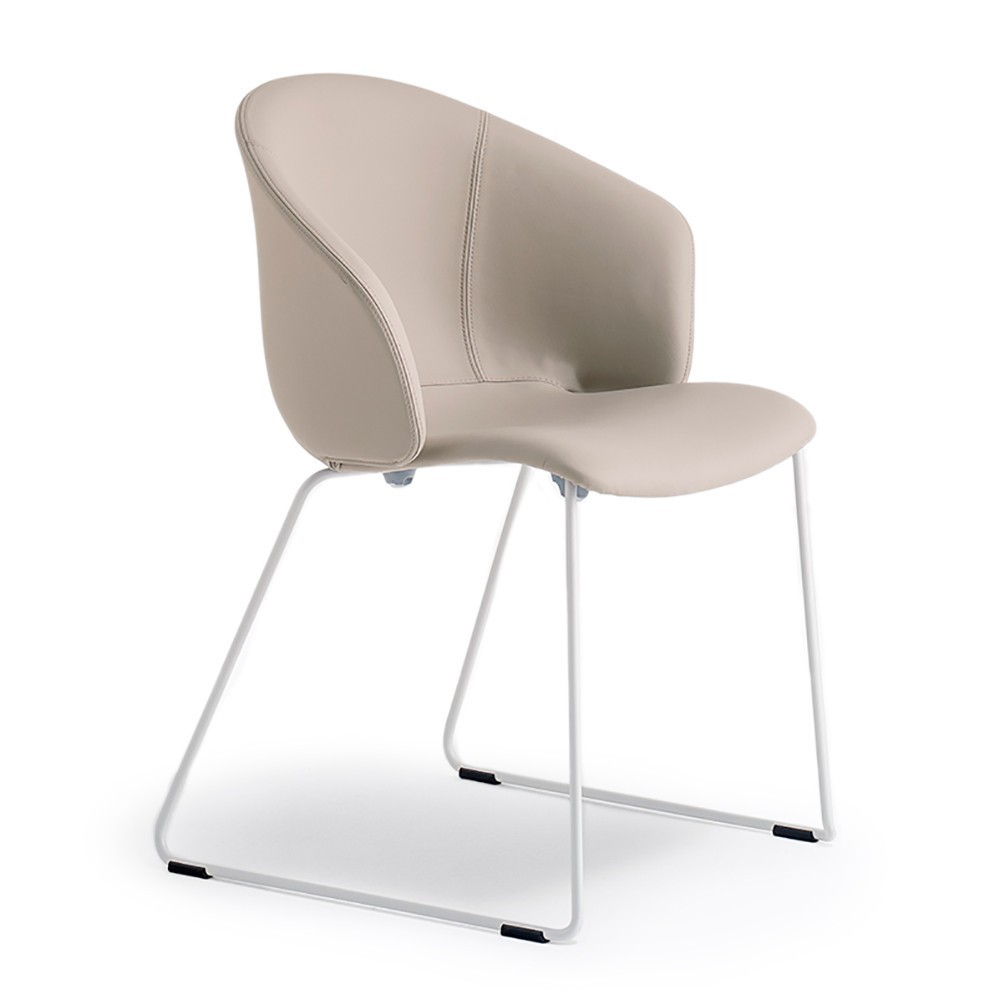 Sillón Grace 413 de Pedrali. Sillas de diseño. Sillas tapizadas para comedor.