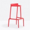 Taburete Happy 490 de Pedrali. Taburetes de diseño. Taburetes de exterior.