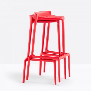 Taburete Happy 490 de Pedrali. Taburetes de diseño. Taburetes de exterior.