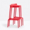Taburete Happy 490 de Pedrali. Taburetes de diseño. Taburetes de exterior.