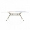 Mesa Sander Rectangular Outdoor de Bontempi. Mesas de jardín y terraza. Muebles modernos italianos.