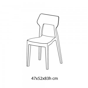 Silla Aria de Bontempi. Sillas diseño para patios, jardines o terrazas.