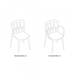 Silla Galaxy de Bontempi. Sillas de diseño para patio y jardín.