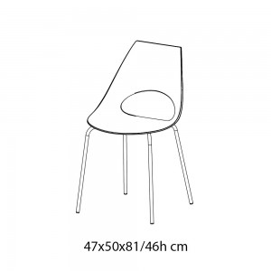 Silla Shark Outdoor de Bontempi. Sillas modernas de diseño para exterior.