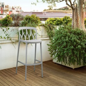 Taburete Galaxy de Bontempi. Taburetes para interiores y exteriores de diseño italiano.