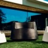 Sillón bajo Roulette Fabricado en Resina con Acabado Mate o Lacado