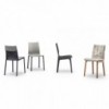 Silla Alfa Cojín de Bontempi. Sillas para comedor de diseño italiano.