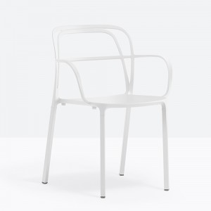 Sillón Intrigo 3715 de Pedrali. Sillones de diseño. Sillones de aluminio de jardín.