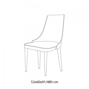 Silla Clara Tapizada de Bontempi. Sillas de comedor de diseño. Sillas y taburetes.