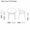 Sillón Jazz 3716 de Pedrali. Sillones de diseño. Sillones tapizados modernos.