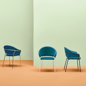 Sillón Jazz 3716 de Pedrali. Sillones de diseño. Sillones tapizados modernos.