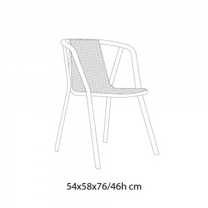 Silla Ines de Bontempi. Sillas y taburetes de diseño para salón y comedor.