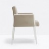 Sillón Jil 525 de Pedrali. Sillones de diseño. Sillones tapizados y patas madera.