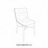 Silla Kate Madera Cojín de Bontempi. Sillas de madera de diseño. Sillas para comedor.