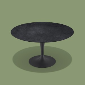 Mesa de exterior flute redonda de Sovet. Mesas redondas de cerámica.  