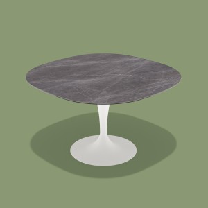 Mesa de exterior flute shaped de Sovet. Mesas outdoor con sobre de cerámica.