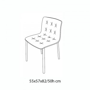 Silla Kuga Madera de Bontempi. Sillas de madera de diseño contemporáneos.