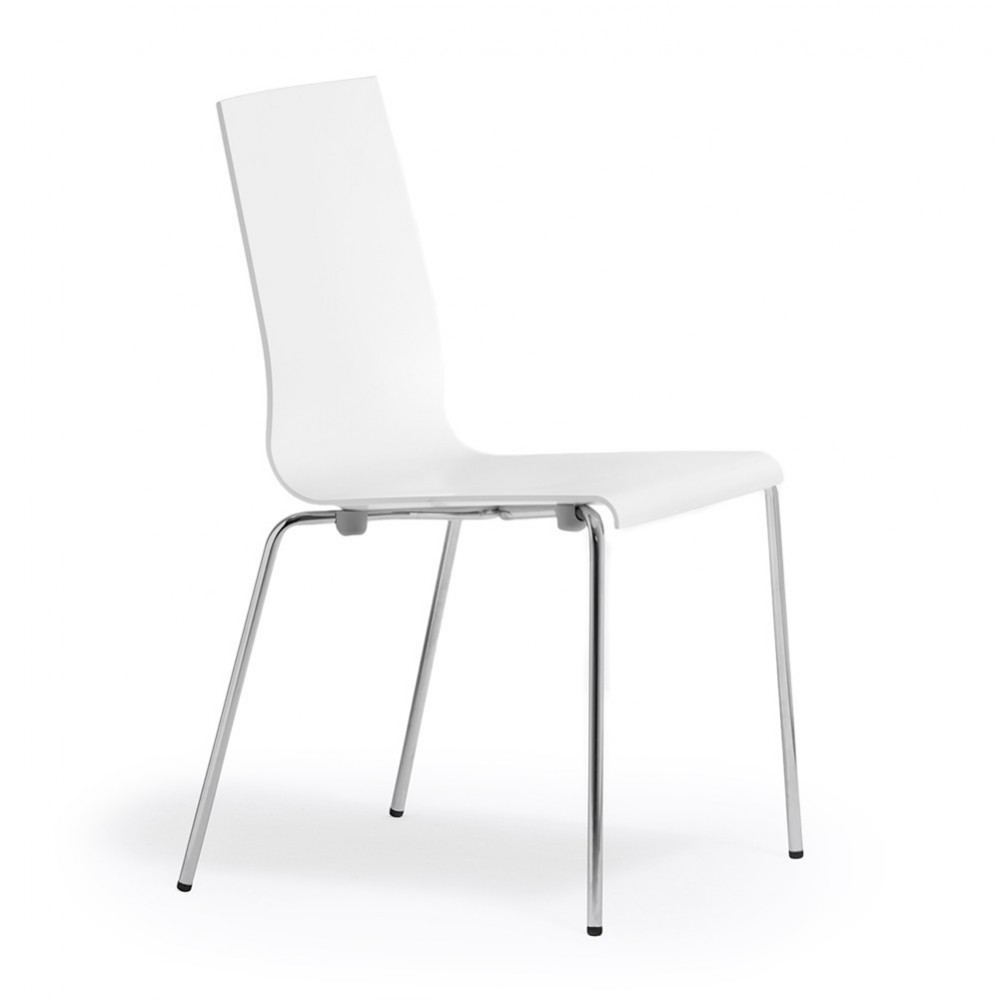 Silla Kuadra 1151/1158 de Pedrali. Sillas de diseño moderno. Sillas de plástico.