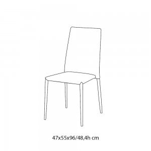 Silla Malik de Bontempi. Sillas y butacas de comedor de diseño contemporáneo.