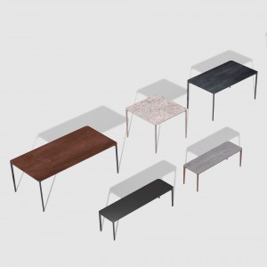 Mesa de exterior slim de Sovet. Mesas rectangular para uso en exterior.