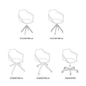 Sillón Mood Giratorio de Bontempi. Sillones giratorios de diseño italiano.