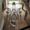 Silla Queen Madera de Bontempi. Sillas tapizadas en ecopiel de diseño.