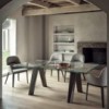 Silla Queen Madera de Bontempi. Sillas tapizadas en ecopiel de diseño.